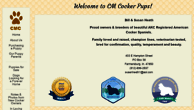 What Cmcockerpups.com website looked like in 2022 (2 years ago)