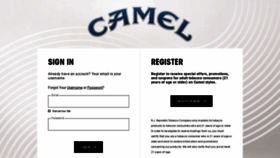 What Camel.com website looked like in 2022 (1 year ago)