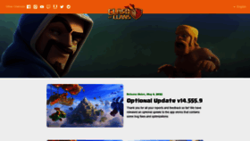 What Clashofclans.com website looked like in 2022 (1 year ago)