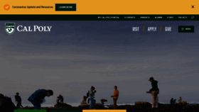 What Calpoly.edu website looked like in 2022 (2 years ago)