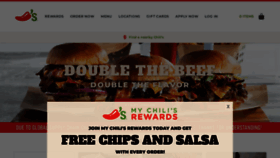 What Chilis.com website looked like in 2022 (1 year ago)