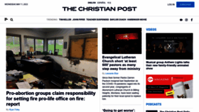 What Christianpost.com website looked like in 2022 (1 year ago)