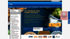 What Citibank.com.my website looked like in 2022 (2 years ago)