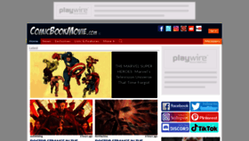 What Comicbookmovie.com website looked like in 2022 (2 years ago)