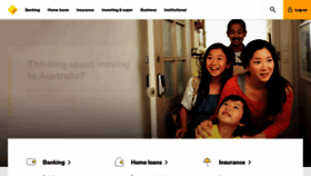 What Commbank.com.au website looked like in 2022 (1 year ago)