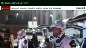 What Colostate.edu website looked like in 2022 (2 years ago)