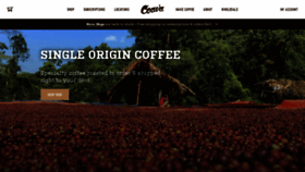 What Coavacoffee.com website looked like in 2022 (1 year ago)