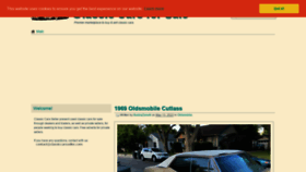 What Classiccarsseller.com website looked like in 2022 (1 year ago)