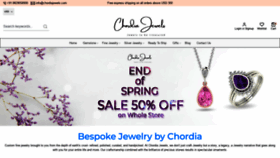 What Chordiajewels.com website looked like in 2022 (1 year ago)