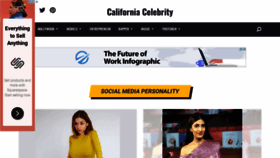 What Californiacelebrity.com website looked like in 2022 (2 years ago)