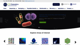 What Cd-genomics.com website looked like in 2022 (1 year ago)