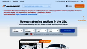 What Carsfromwest.com website looked like in 2022 (1 year ago)