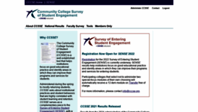 What Ccsse.org website looked like in 2022 (1 year ago)