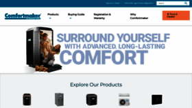 What Comfortmaker.com website looked like in 2022 (1 year ago)