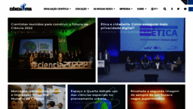 What Cienciaviva.pt website looked like in 2022 (4 years ago)