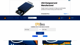 What Cpuboss.com website looked like in 2022 (1 year ago)