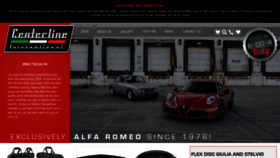 What Centerlinealfa.com website looked like in 2022 (1 year ago)