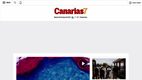What Canarias7.es website looked like in 2022 (1 year ago)
