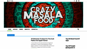 What Crazymasalafood.com website looked like in 2022 (1 year ago)