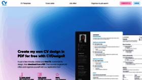 What Cvdesignr.com website looked like in 2022 (2 years ago)