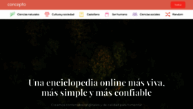 What Concepto.de website looked like in 2022 (1 year ago)