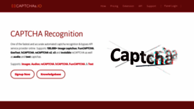 What Captchas.io website looked like in 2022 (1 year ago)