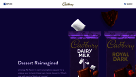 What Cadburyusa.com website looked like in 2022 (1 year ago)