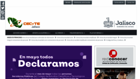 What Cecytejalisco.mx website looked like in 2022 (1 year ago)