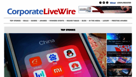 What Corporatelivewire.com website looked like in 2022 (1 year ago)
