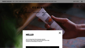 What Clausporto.com website looked like in 2022 (1 year ago)