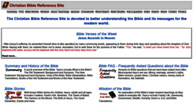 What Christianbiblereference.org website looked like in 2022 (1 year ago)