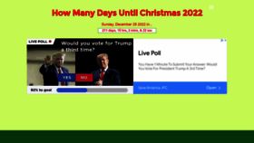 What Christmascountdown.org website looked like in 2022 (1 year ago)