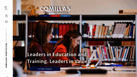 What Comillas.edu website looked like in 2022 (1 year ago)