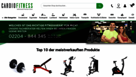 What Cardiofitness.de website looked like in 2022 (1 year ago)