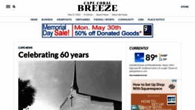 What Capecoralbreeze.com website looked like in 2022 (1 year ago)