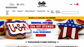 What Cookiesbydesign.com website looked like in 2022 (1 year ago)