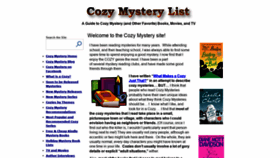What Cozy-mystery.com website looked like in 2022 (3 years ago)