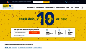 What Careinsurance.com website looked like in 2022 (1 year ago)