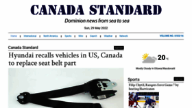 What Canadastandard.com website looked like in 2022 (1 year ago)
