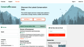 What Conservationjobboard.com website looked like in 2022 (1 year ago)