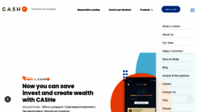 What Cashe.co.in website looked like in 2022 (1 year ago)