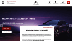 What Citroen.pl website looked like in 2022 (1 year ago)