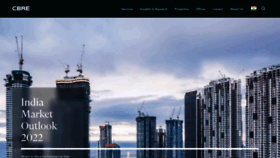 What Cbre.co.in website looked like in 2022 (1 year ago)