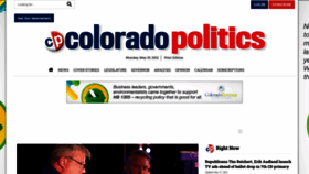What Coloradopolitics.com website looked like in 2022 (1 year ago)