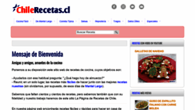 What Chilerecetas.cl website looked like in 2022 (1 year ago)