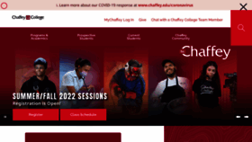 What Chaffey.edu website looked like in 2022 (1 year ago)