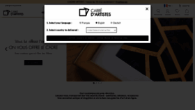 What Carredartistes.com website looked like in 2022 (1 year ago)