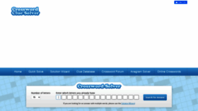 What Crosswordsolver.org website looked like in 2022 (1 year ago)