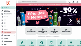 What Cigaretteelec.fr website looked like in 2022 (3 years ago)