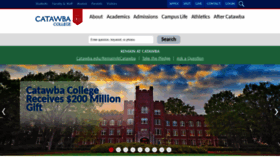 What Catawba.edu website looked like in 2022 (1 year ago)